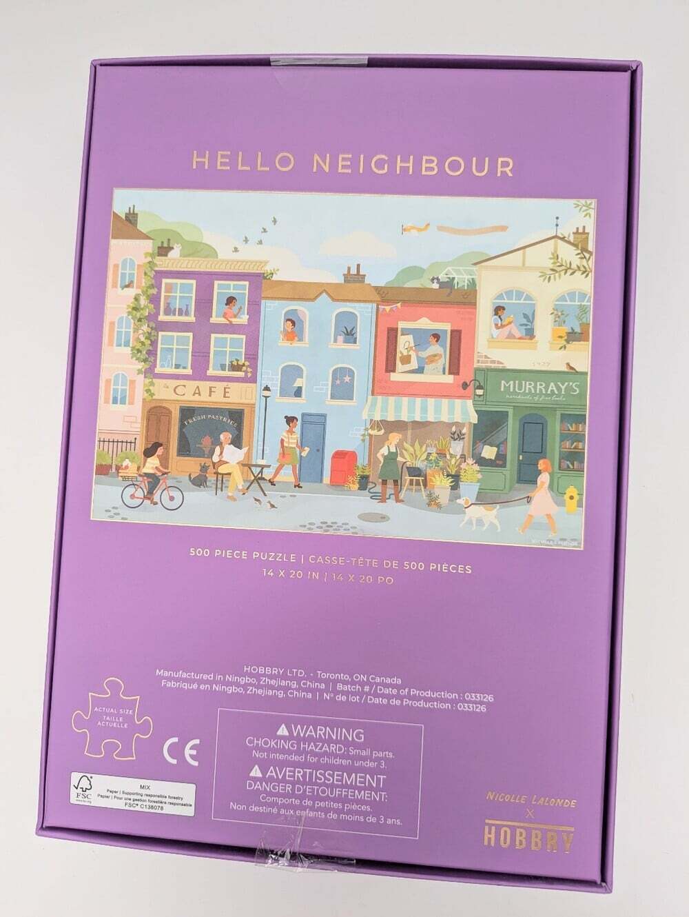 NEW IN BOX Hobbry "Hello Neighbour" Neighborhood Scene 500-Piece Puzzle - Picture 5 of 7